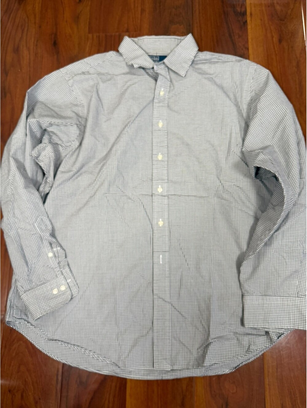 Polo Ralph Lauren Vintage Mens Black Curham Classic Fit Dress Shirt 18 36/37